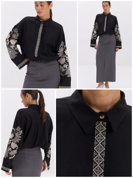 Модна вишиванка. Сучасна вишита сорочка. 4кольори!