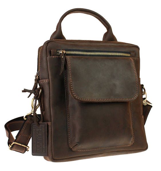 Сумка з ручкою чоловіча шкіряна SULLIVAN smvp147-2(39) коричнева