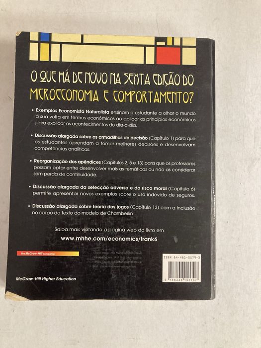 Livro Microeconomia e Comportamento, de Robert H. Frank