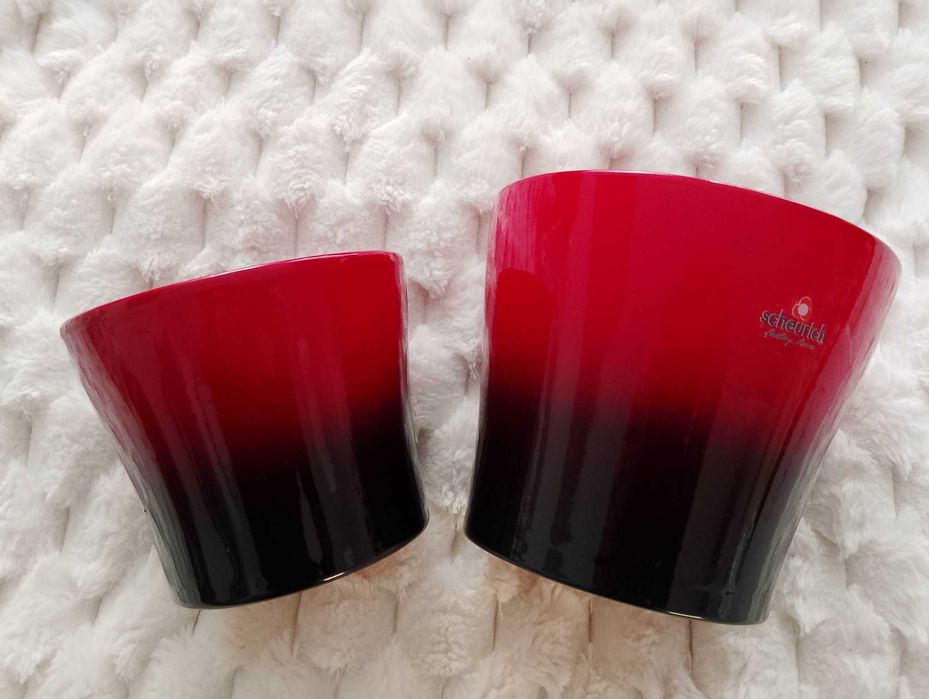 Scheurich Ceramiczne doniczki osłonki zestaw 2 sztuk