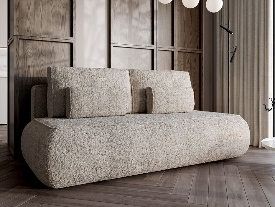 Sofa baranek boucle rozkładana prosto od producenta