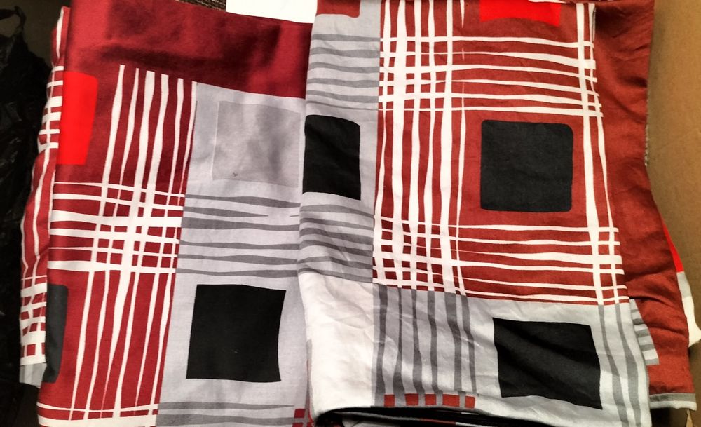 Bawełniana pościel we wzory geometryczne,160x200,2 poszewki 70x80