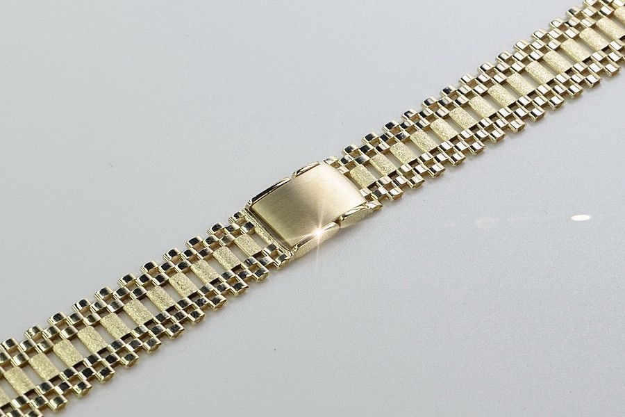 Złota 14k bransoleta do zegarka NOWA - NAJTANIEJ! mbw001y Ł