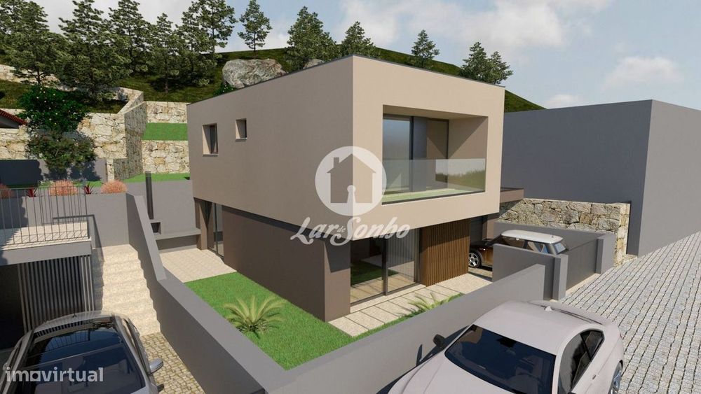 Terreno com Projeto Aprovado para Moradia Moderna  A 2 km de Fafe