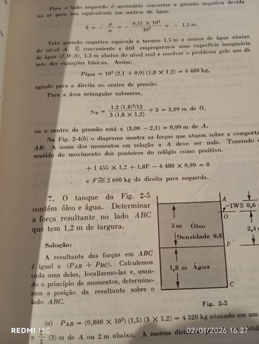 Mecânica dos fluidos e hidráulica