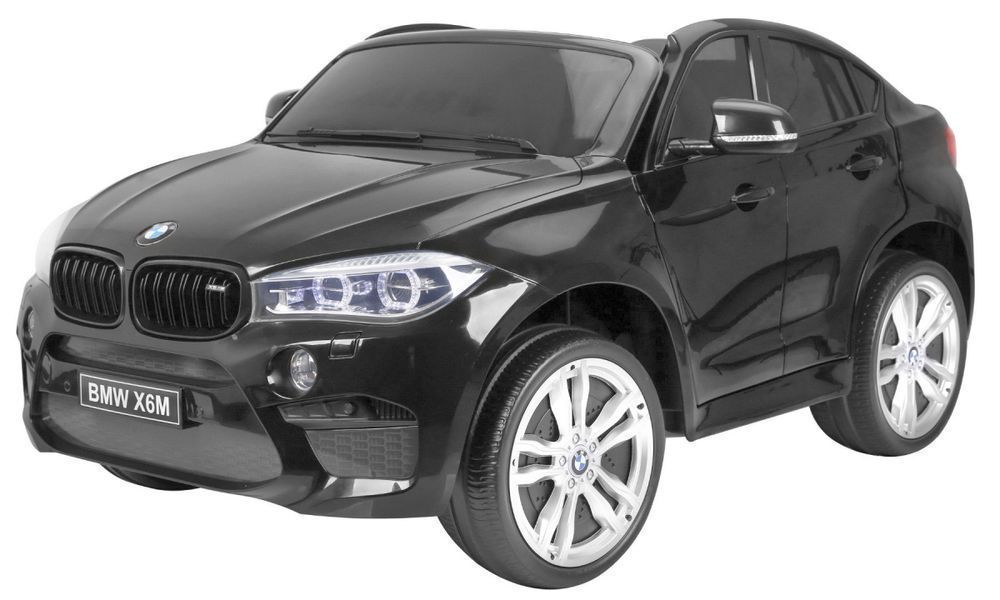 Autko pojazd samochód na akumulator BMW X6M XXL dla 2 dzieci czarny