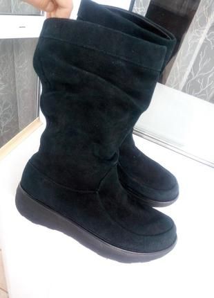 Сапоги Fitflop,натуральный замш
