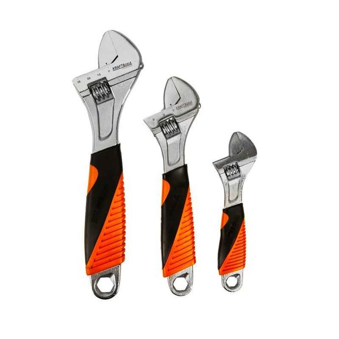 Zestaw Kluczy  Nastawnych 3 SZT 20MM 24MM 32MM KD10635