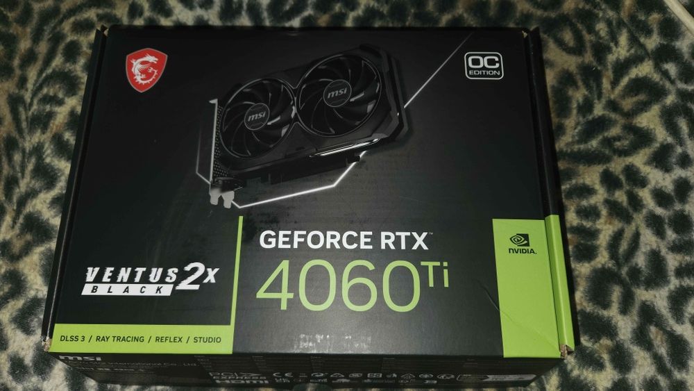 Geforce Rtx 4060 ti msi VENTUS BLACK 8-GB