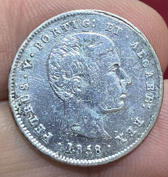 Moeda 1619 - D. PEDRO V - 200 Reis 1858 Prata