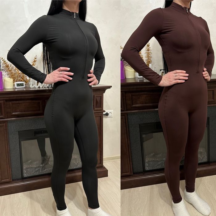 Новий чорний, коричневий комбінезон на флісі, термо