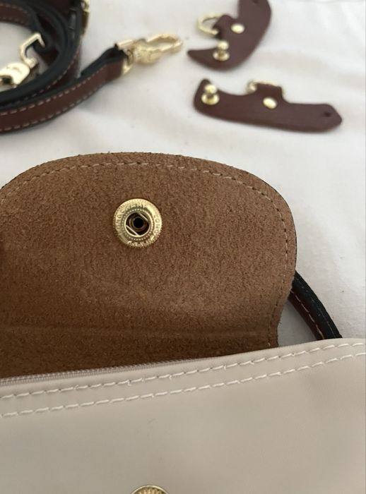 Mini mala longchamp le pliage beje