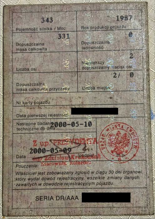 Rama CZ Jawa Cezeta Cezet 350 *Dokumenty*  Kolekcjonerska 472.5 472.6 6V 12V