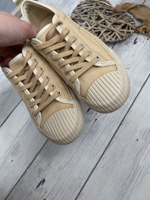 Mango Hank 87082505 бежевые кеды 36 размер ( по стельке 22 см)