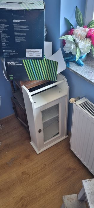 Lustro drewniane I szafka