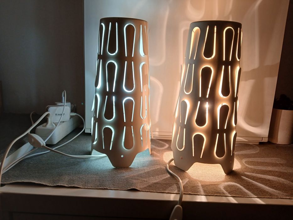 Candieeiros  branco de metal ikea