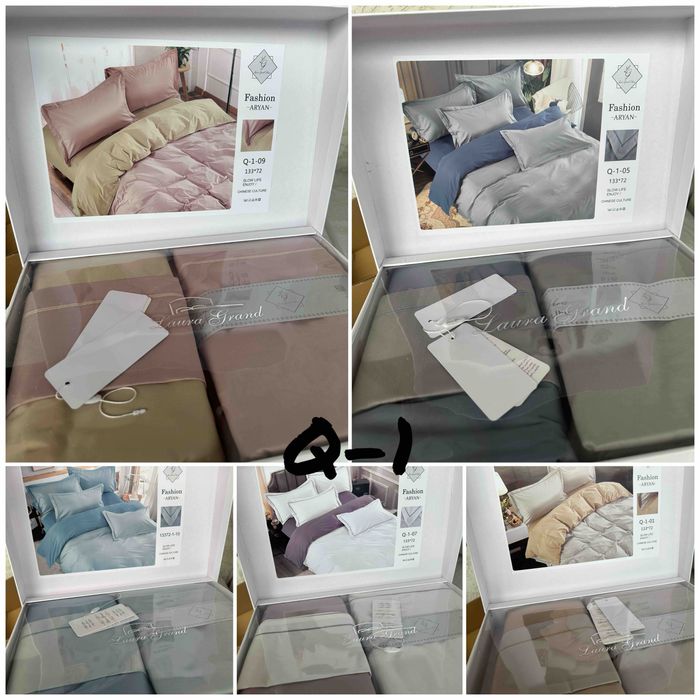 Постільна білизна Laura-grand Q-1 із 100% Сатину (100% Хлопок)