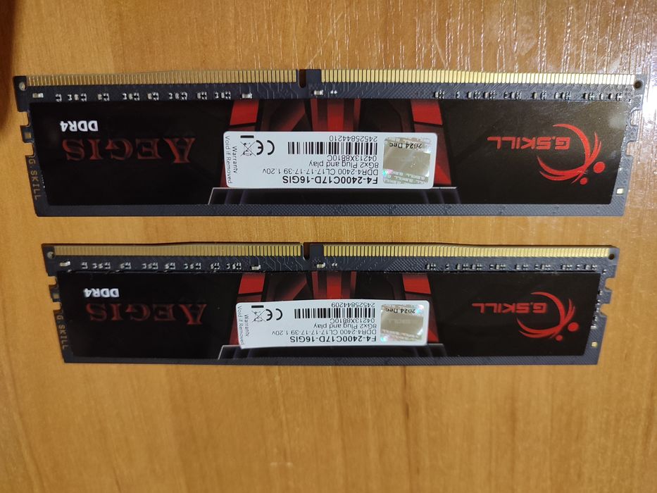 Оперативная память G.Skill ddr4 2400 8GBx2