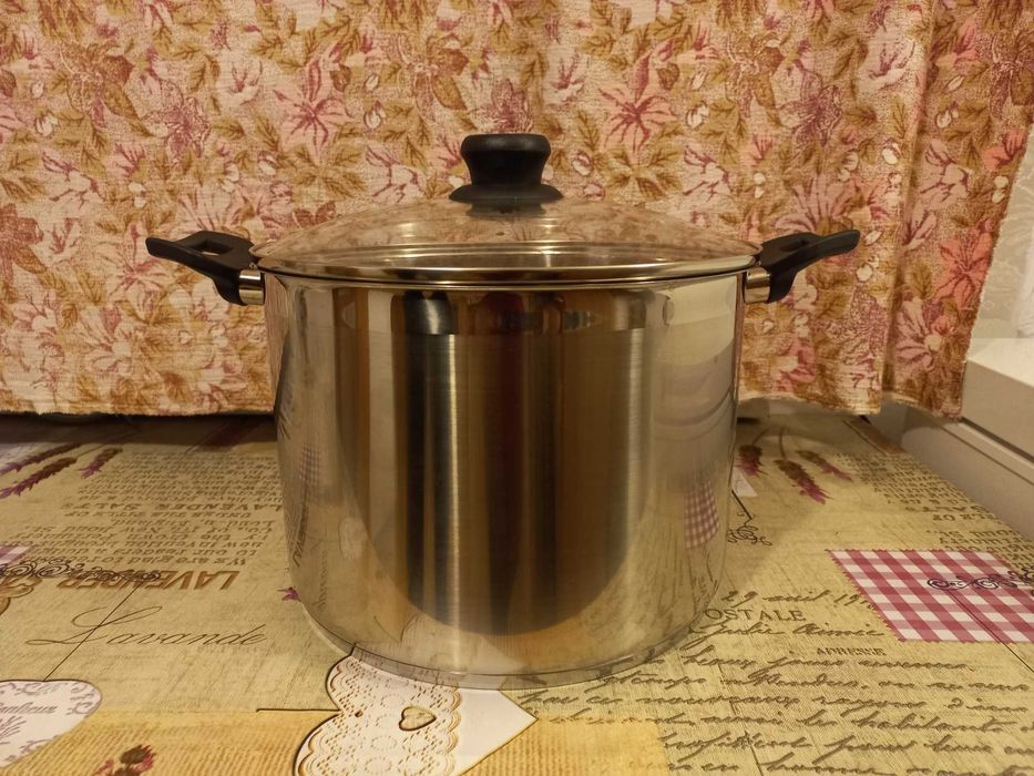 NOWY Garnek 12 litrów ze stali nierdzewnej z pokrywką firmy Spice&Soul