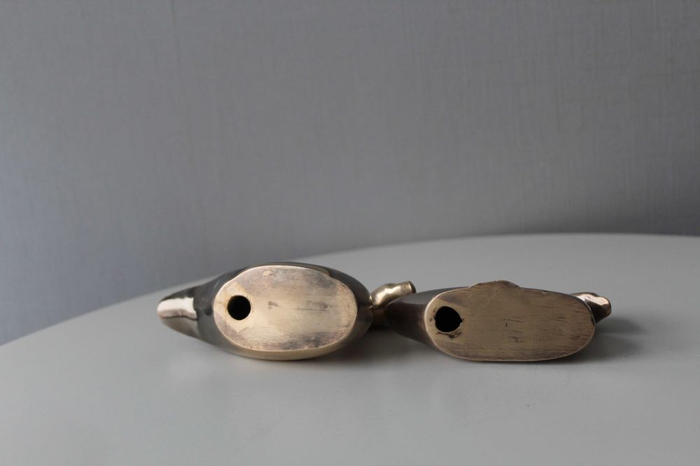 Утки, качка, бронза, Германия, 2 шт, пара