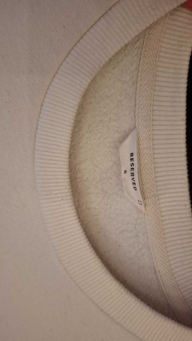 Sweter (bluza) biały męski reserved
