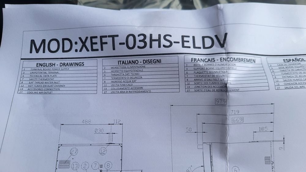 Піч пароконверційна Unox XEFT-03HS-ELDV