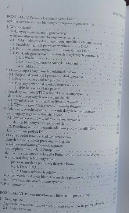 Biometria. Aspekty prawne, D. Jaroszewska-Choraś