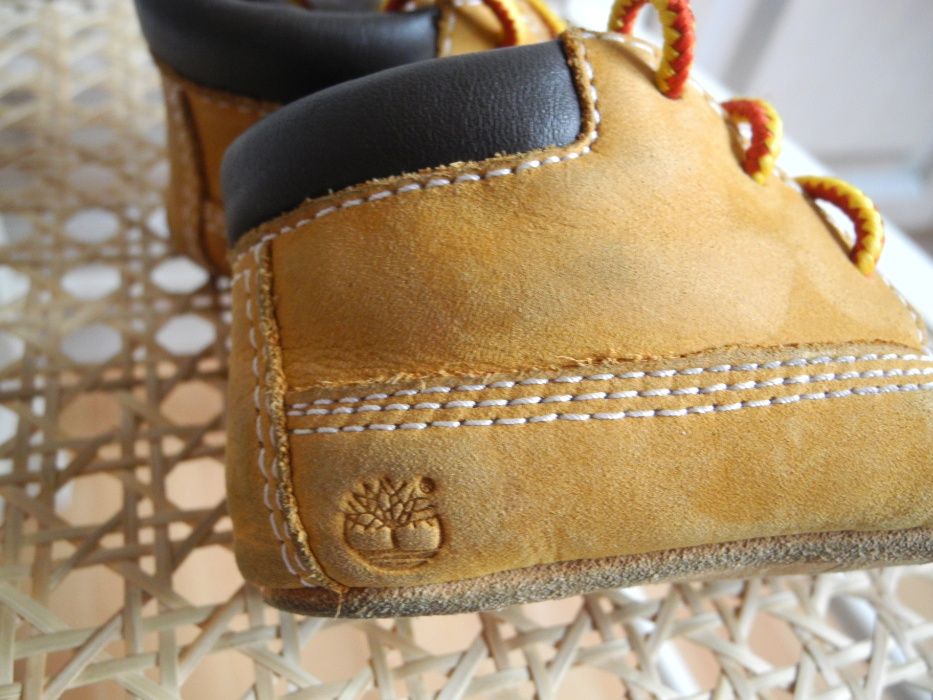Timberland Skórkowe Skórzane buciki buty trzewiki niechodki