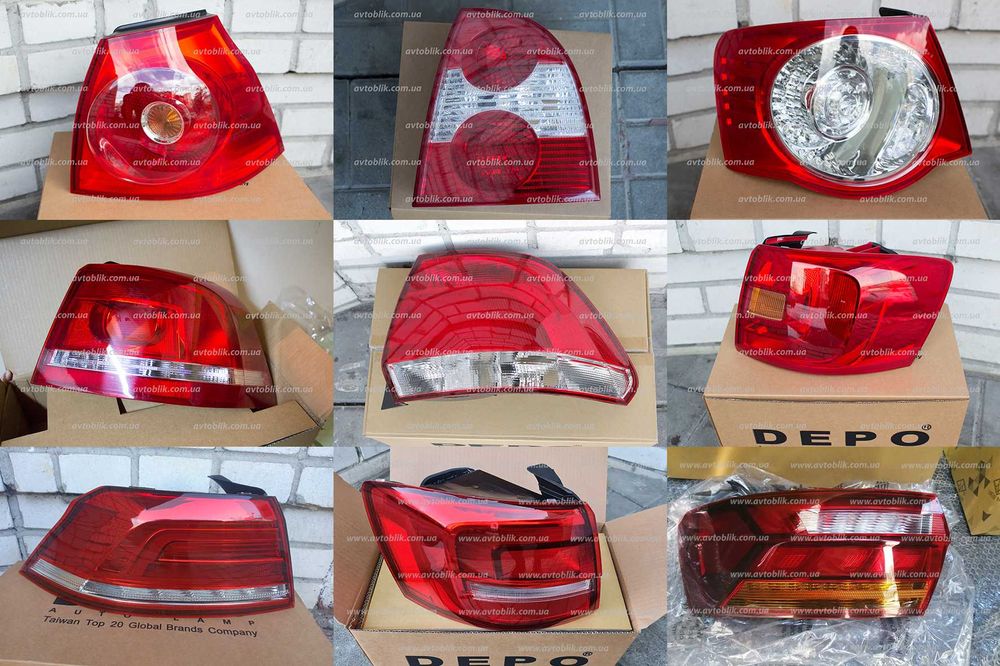 Задні фонарі Volkswagen Passat, Jetta, Bora, Golf, Polo, лівий правий