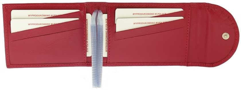 Skórzane etui na karty kredytowe dokumenty wizytówki chabrowe PL