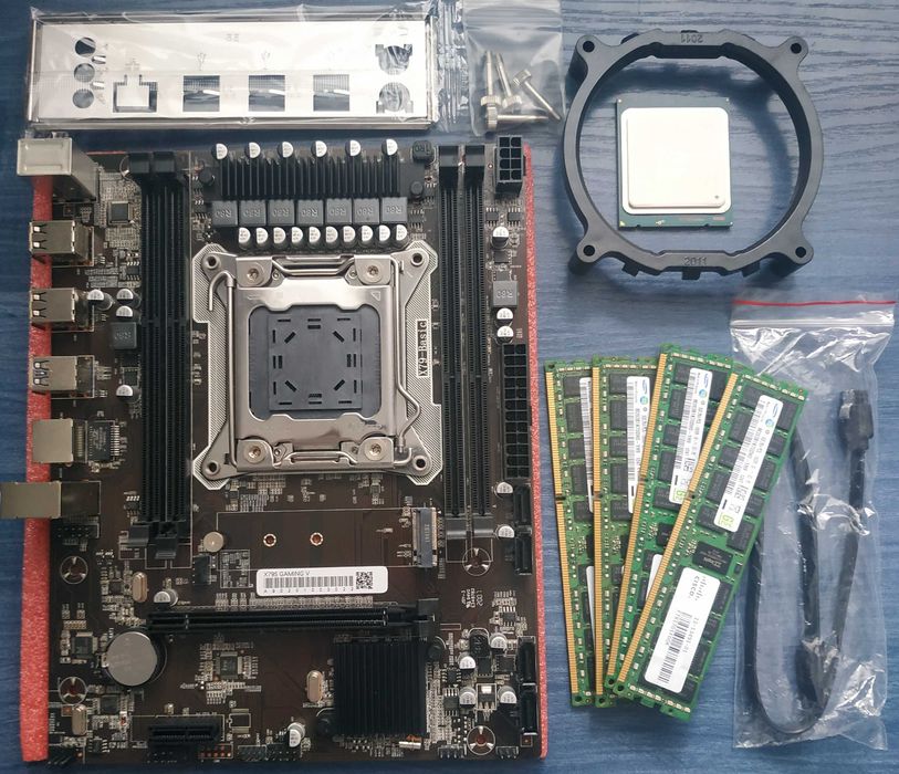 Комплект для геймінгу x79, 2011, 32Gb, 2665, 2650v2, 2670v2, NVME