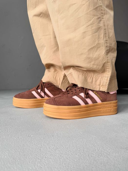Жіночі Кросівки Adidas Gazelle Bold Brown 36-41 (Оплата при отриманні)