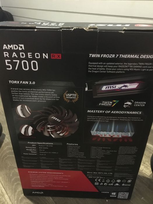 Видео карта msi amd Radeon 5700