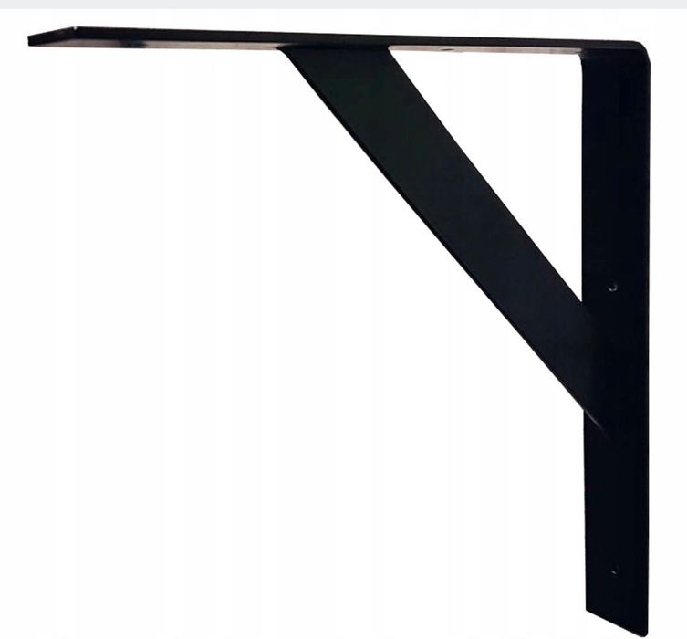 Biurko blat dębowy lity 60x90 cm ze wspornikami