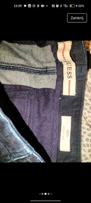 Spodnie męskie jeans Guess jak nowe L/XL