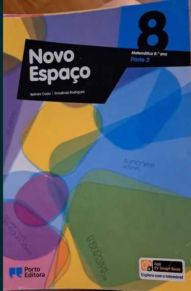 Manual escolar Matemática "Novo espaço " 8° ano Vol I e II conjunto