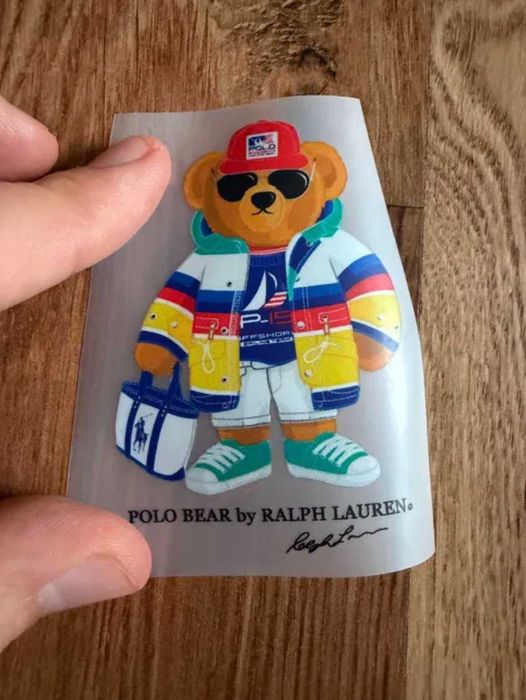 Zestaw naprasowanka x2 Miś Polo Bear duża + mała nowe