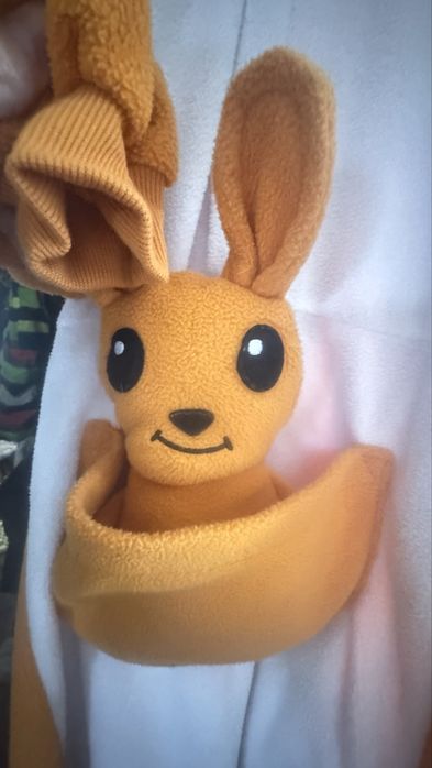Кигуруми маскарадный костюм  кенгуру с игрушкой