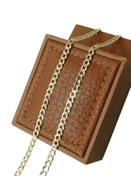 Piękny złoty łańcuszek pancerka 6,45G 55CM AU585