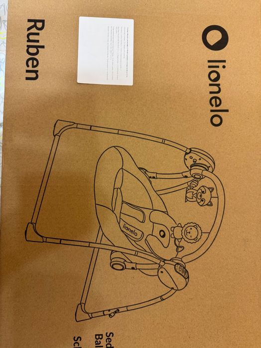 Шезлонг-качалка детская Lionelo Ruben pink