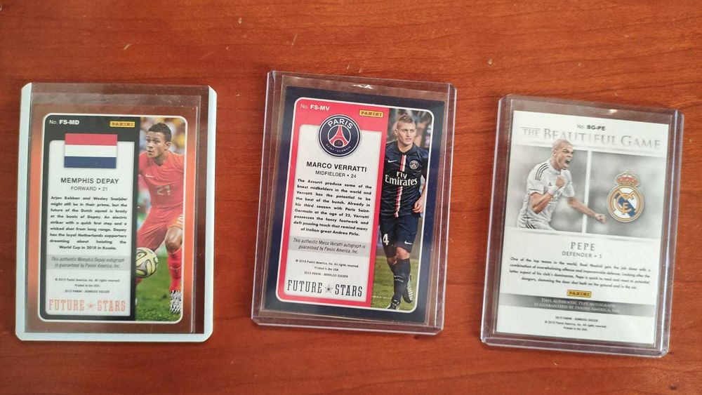Panini Donruss 2015 Marco Verratti Paris Saint Germain PSG Autografo