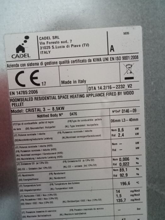 Salamandra pellets cadel