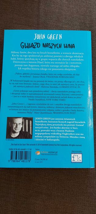 Książka pt.Gwiazd Naszych Wina John Green
