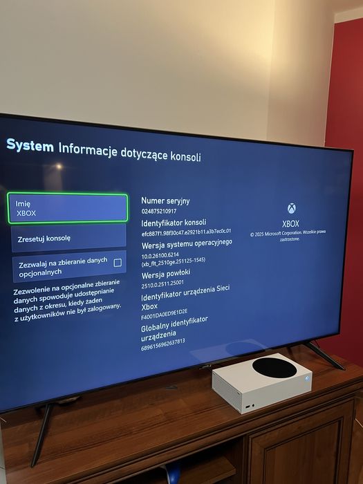 Konsola XBOX series s 512 GB + pad + okablowanie