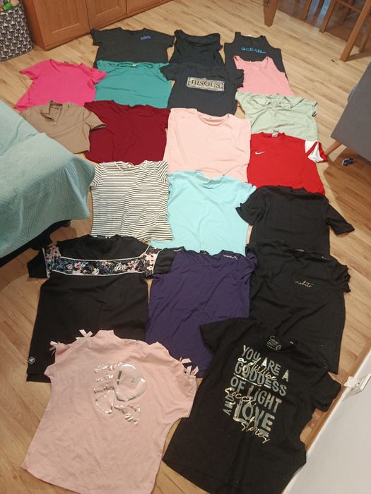 Duża paka koszulek damskich M/L lato