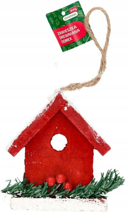 zawieszka drewniana- domek