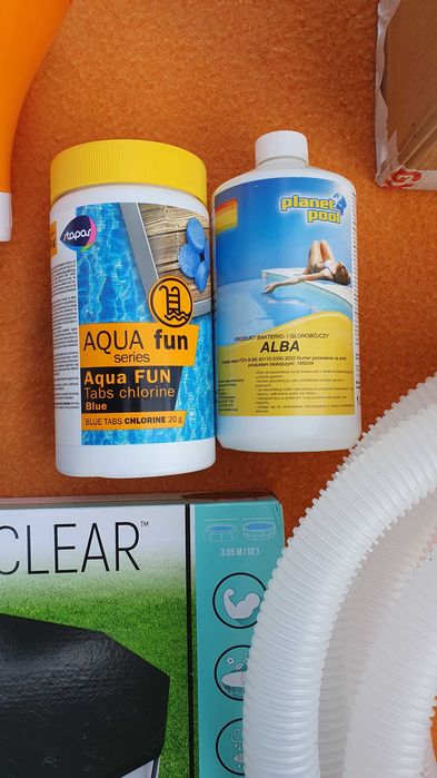 Basen 3metry stelarz pokrowiec filtr dodatki podkłady