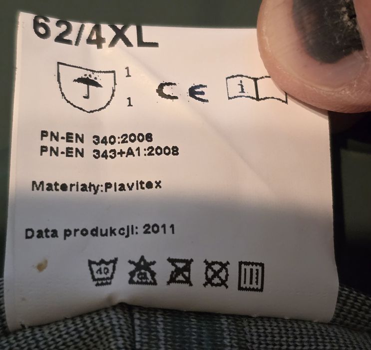 Ubranie wodoochronne  - L54 - 62 - 4XL  - NOWE