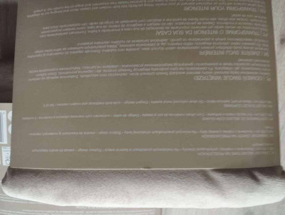 4 beżowe zasłony aksamitne welurowe Smukee 4x zasłona przelotki