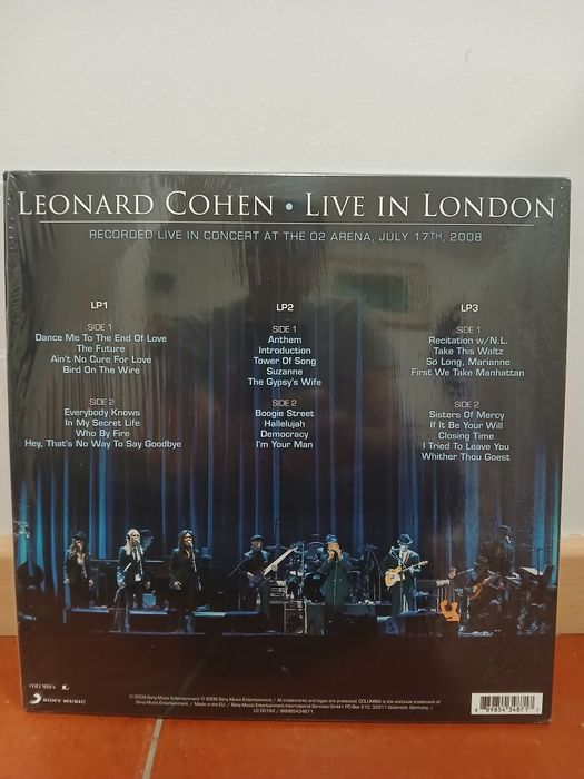 LP Triplo (12") Leonard Cohen - Live in London - NOVO